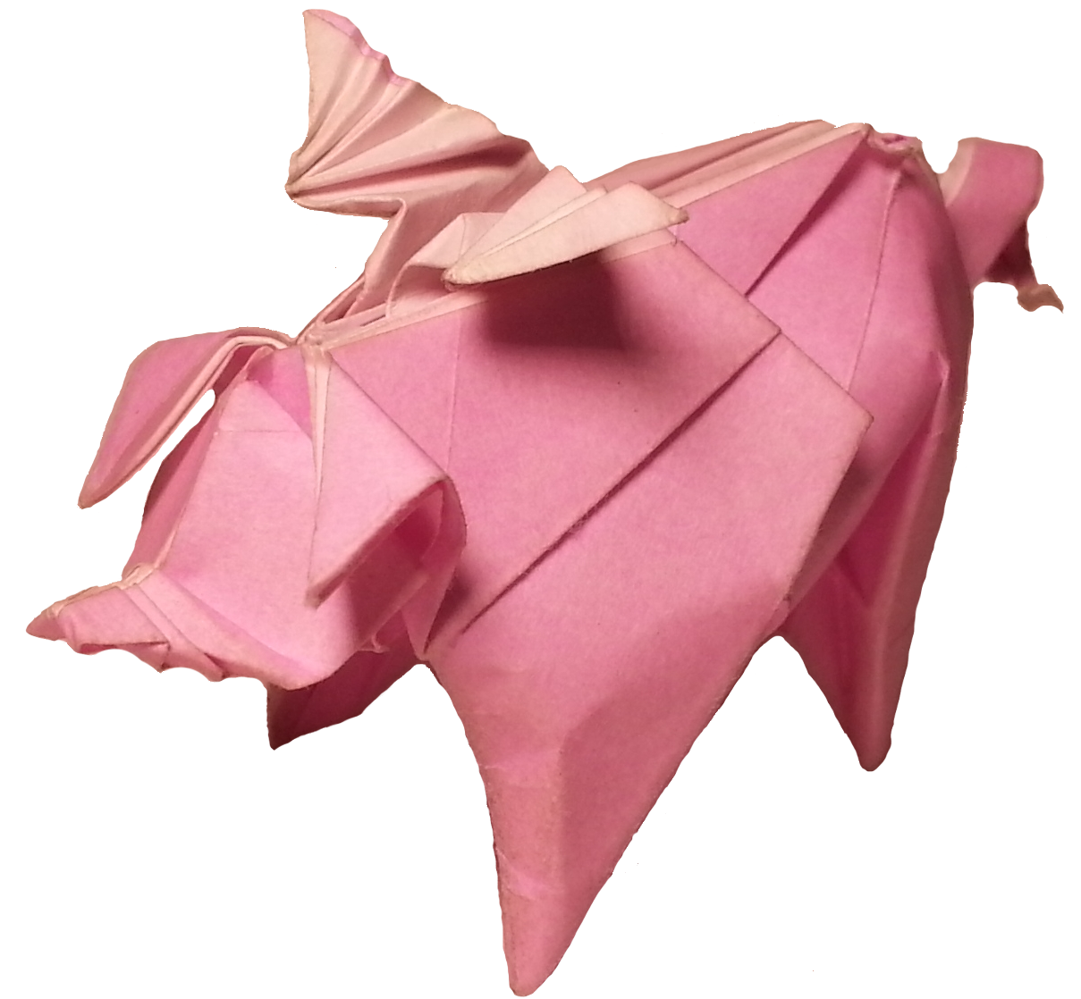 Origami flying pig.